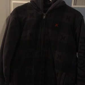 Black Hurley zip up Jacket